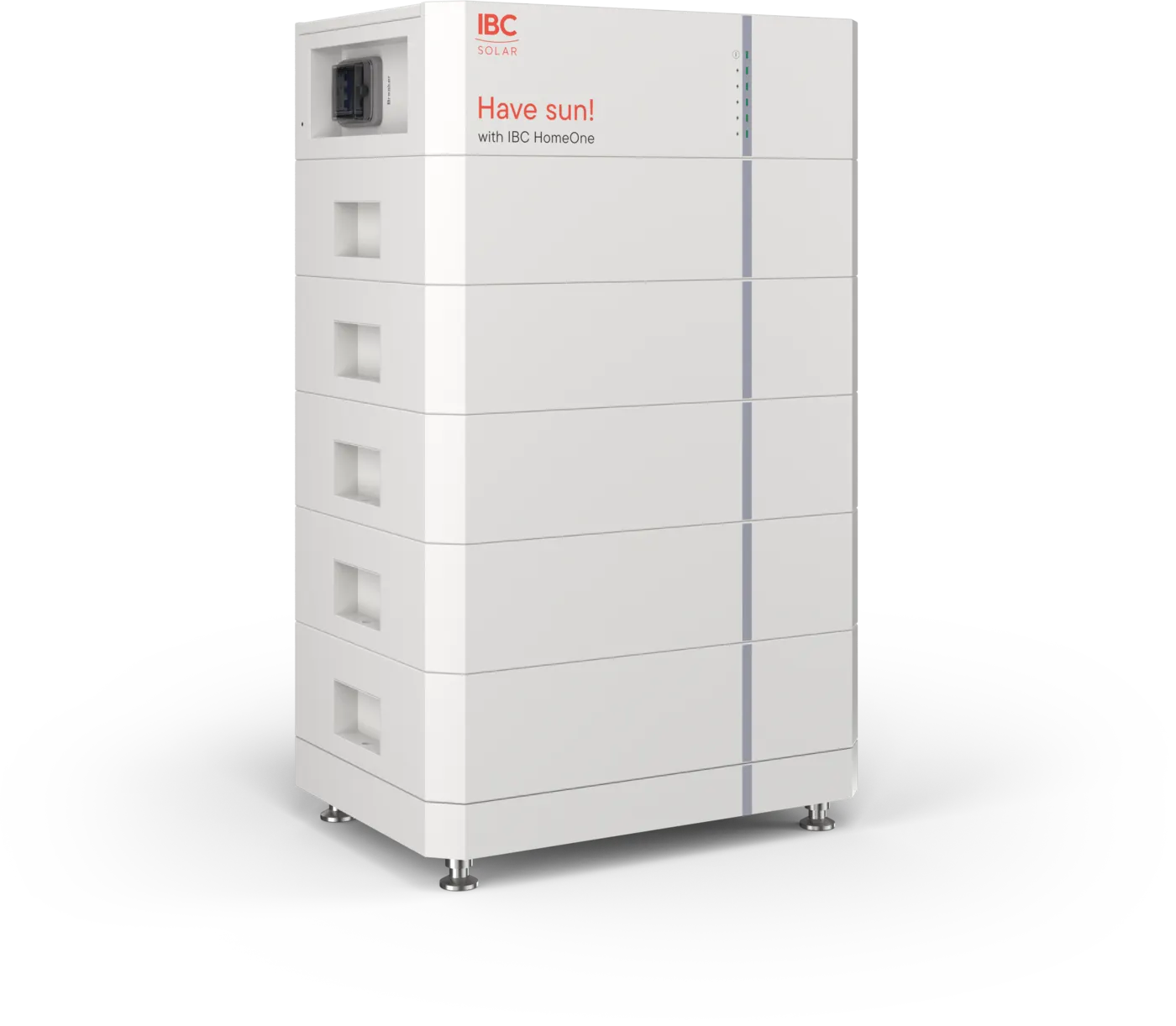 Stromspeicher IBC HomeOne mit fünf Batteriemodulen