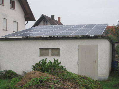 Referenzen Garagen- u. Carportdächer - Photovoltaik, Photovoltaik-Speicher,  Reinigung und Wärmepumpen